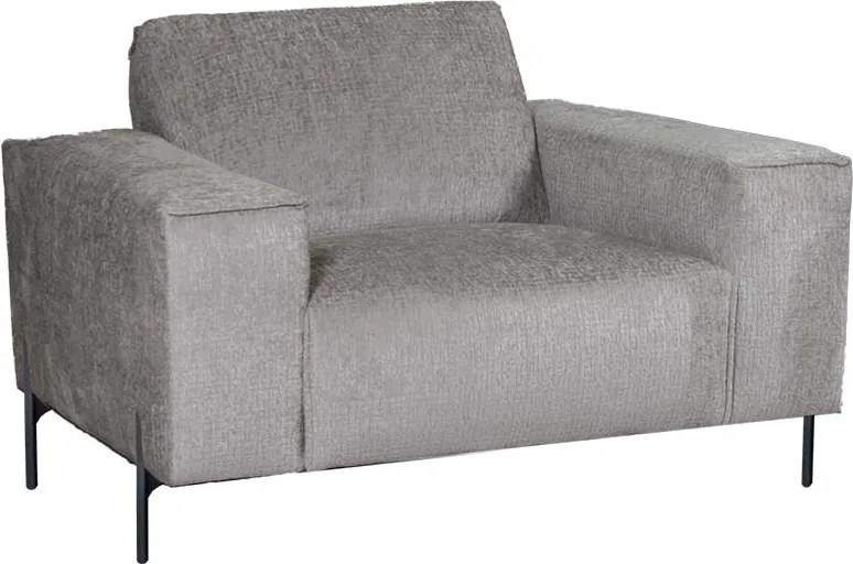 Fauteuil - Höft - stof Fusion grijs 149