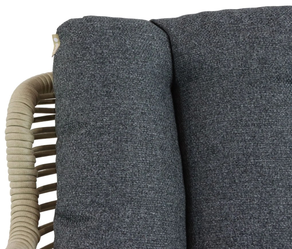 Tuinset 8 personen 300 cm Aluminium/wicker Grijs Coco Custa/Weave