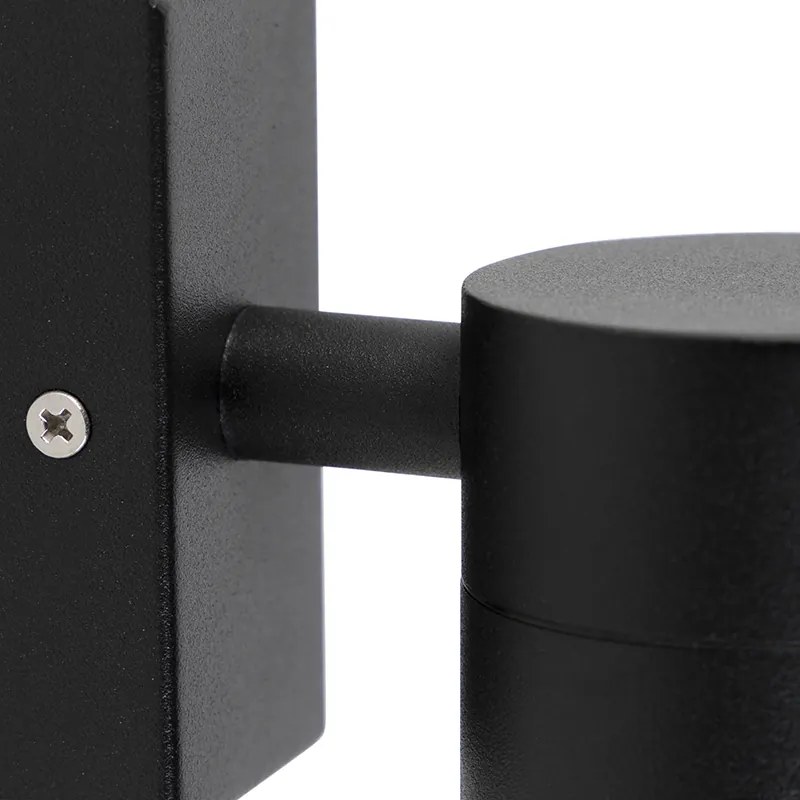 Smart buitenwandlamp zwart incl. WiFi GU10 IP44 - Solo