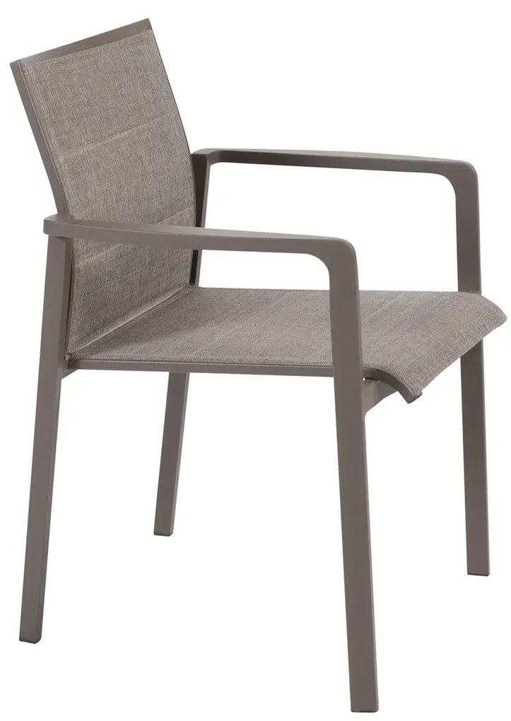 Taste by 4 Seasons Cortina stapelbare tuinstoel antraciet Tuinstoel antraciet weerbestendig