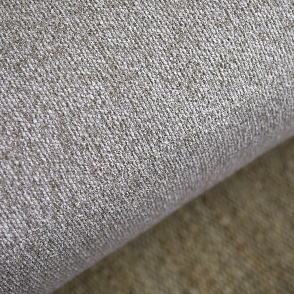 Moderne Hoekbank Beige Ottomane Links