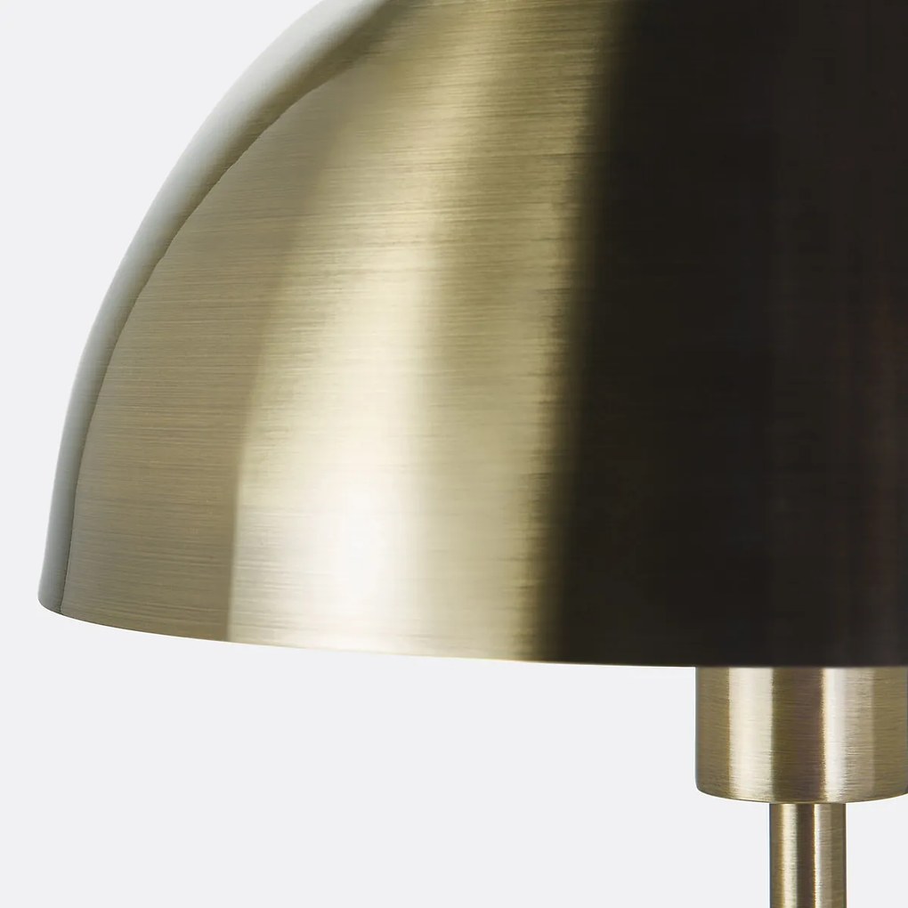 Paddestoel staanlamp, messing, Capi