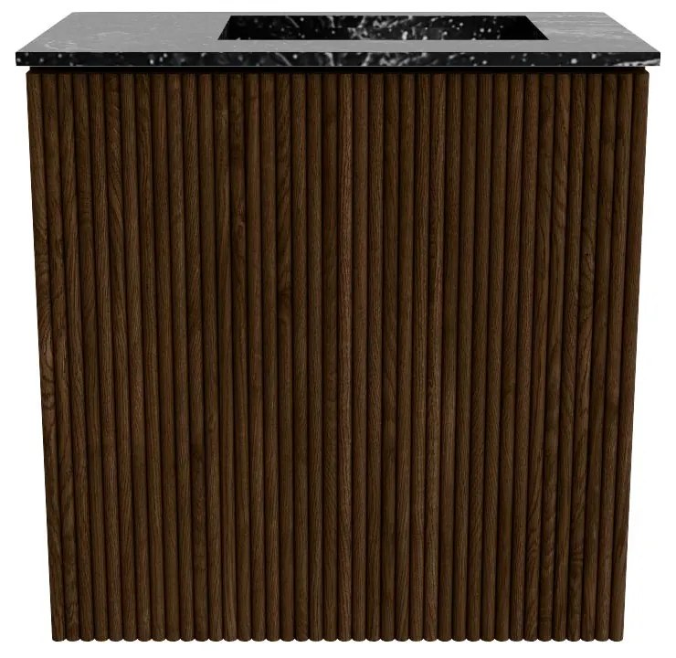 Mondiaz Joya DLux 40cm toiletmeubel walnut met wastafel faye rechts 1 kraangat lava