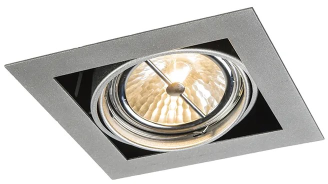 Grote Inbouwspot staal G53 111mm verstelbaar - Oneon Design, Modern QR111 / AR111 / G53 vierkant Binnenverlichting Lamp