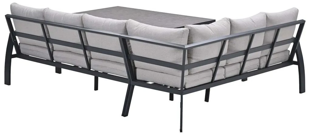 Garden Impressions Cameron lounge dining set 3-delig links - desert sand