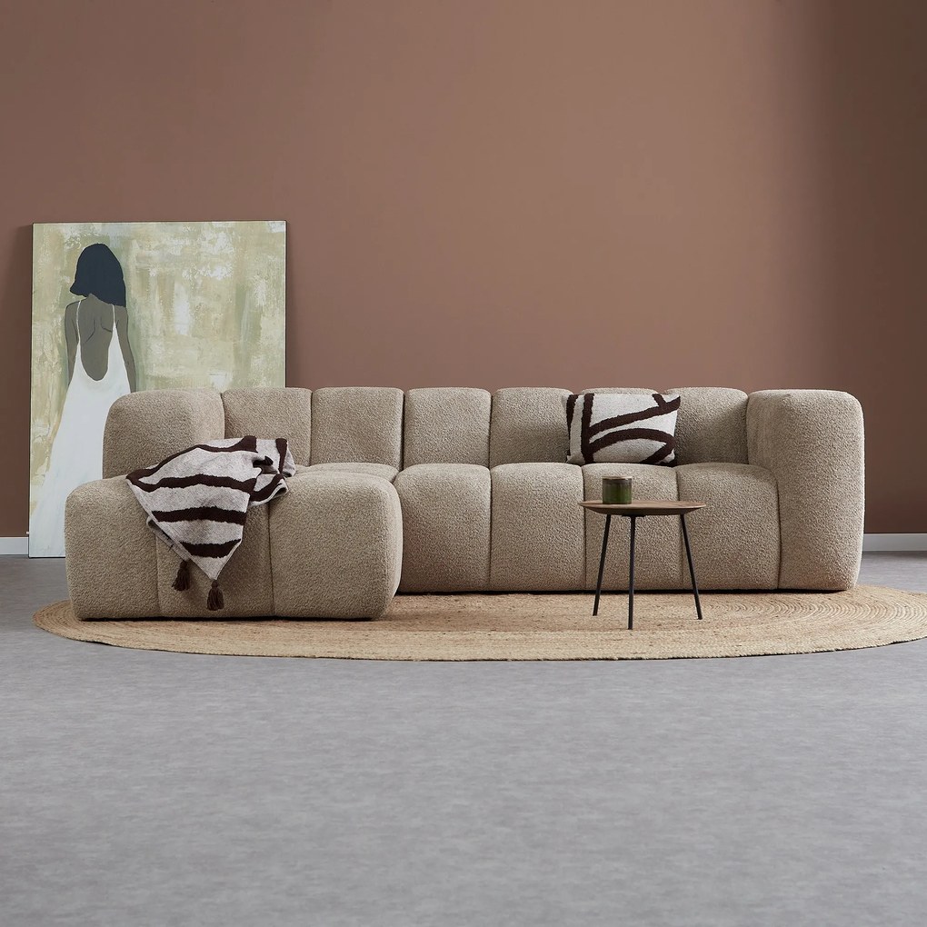 Design Bank Beige Hoek Links