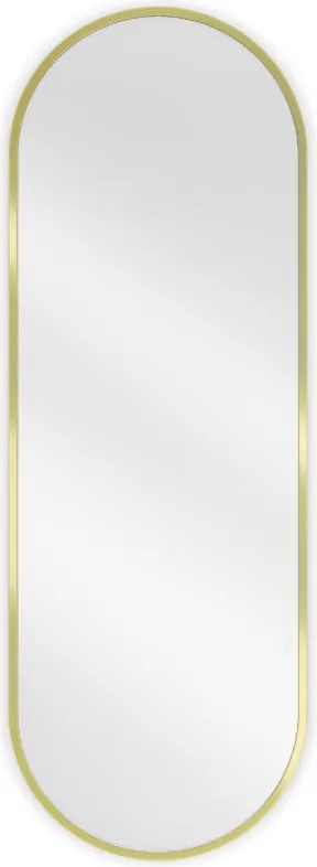 Mexen Loft ovale badkamerspiegel 100 x 35 cm, gouden frame - 9851-100-035-000-50