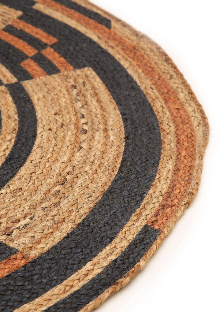 Vloerkleed Sahara jute rond | Benuta