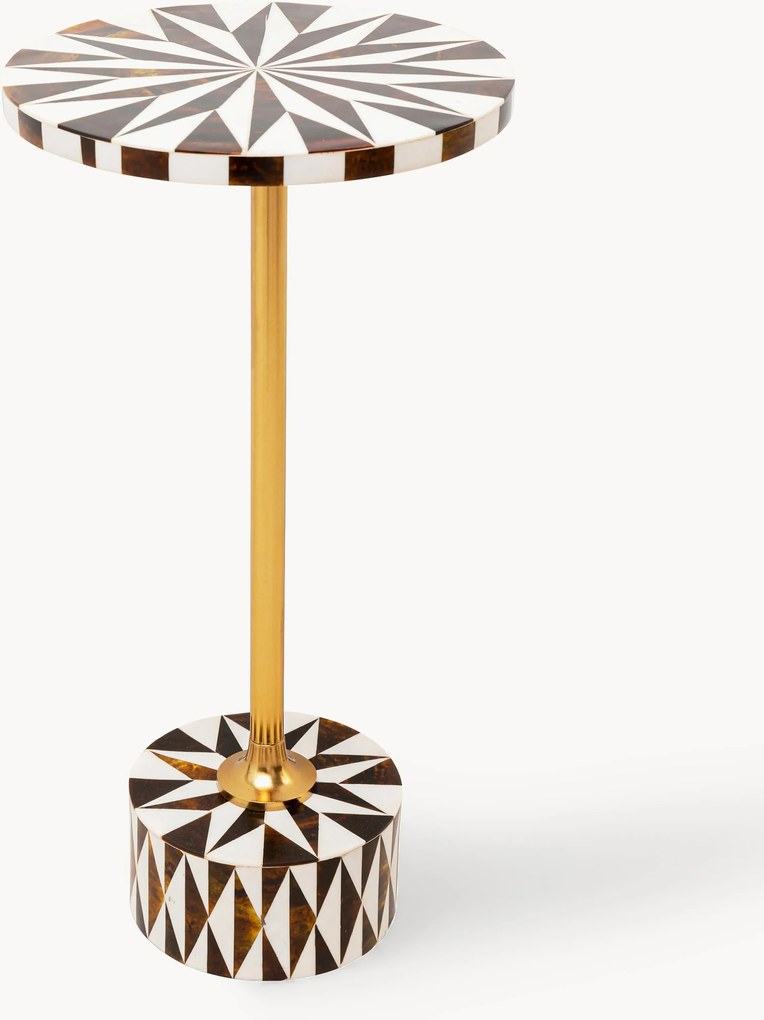 Ronde bijzettafel Domero, handgemaakt