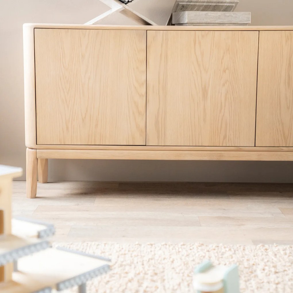 Groot Dressoir Licht Eiken - 200x40x75cm.