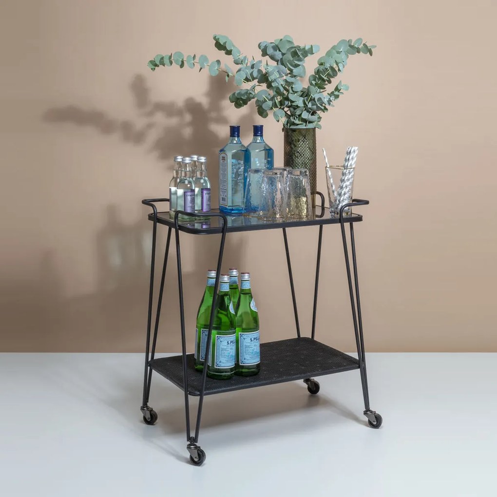 Kare Design Mesh Metalen Trolley - 60 X 38cm.