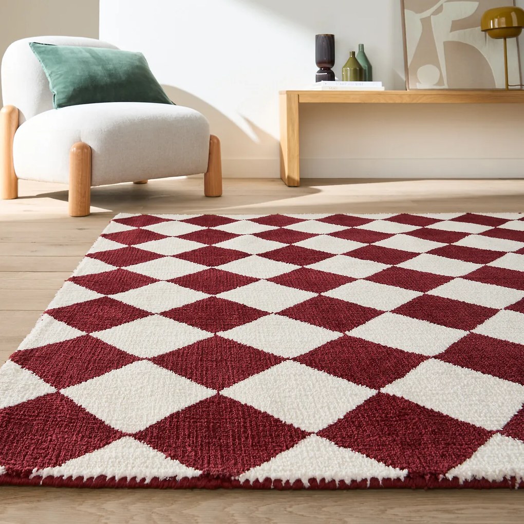 Vloerkleed met ruitmotief, BLOVA