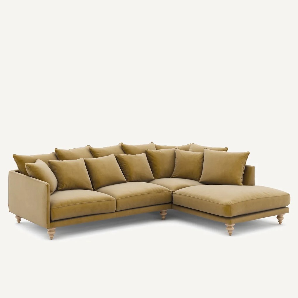 Hoekbank in fluweel, Lazare