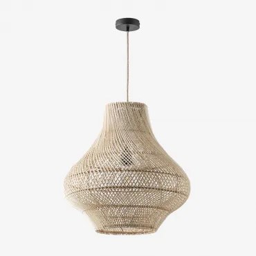 Magali Plafondlamp Natuurlijk - Zwart & Ø50 Cm Magali - Sklum