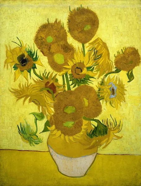 Vincent van Gogh - Kunstdruk Vincent van Gogh - Zonnebloemen, (30 x 40 cm)