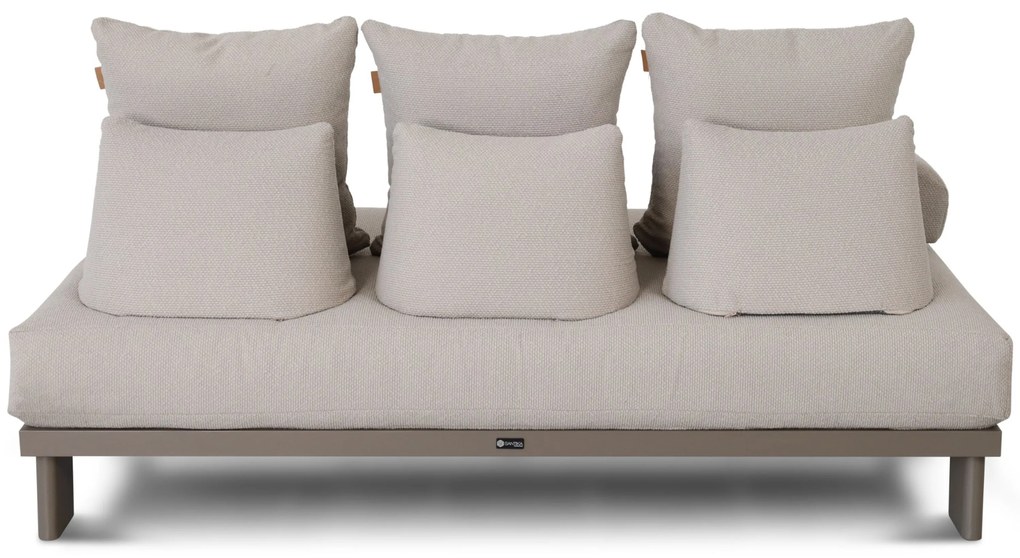Loungeset tuin 6 personen Aluminium Taupe Santika Furniture Santika
