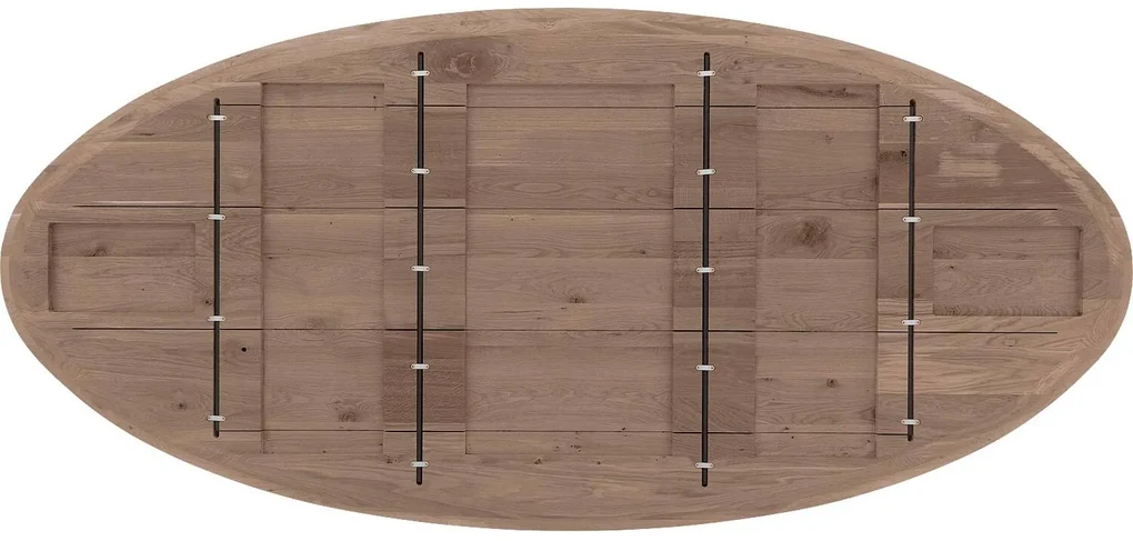 Goossens Excellent Eettafel Gs-1302, Ovaal 240 x 130 cm