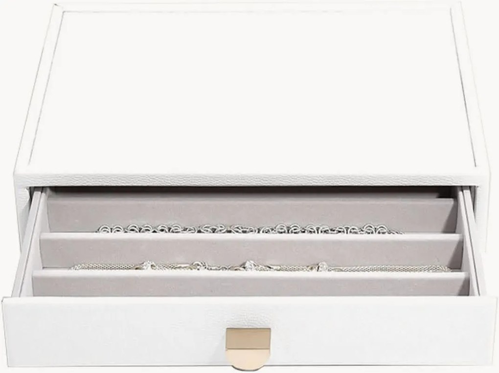 Sieradendoos Classic Pebble White