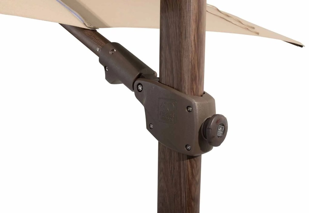 4 Seasons Outdoor Siesta PREMIUM 300 x 300 cm parasol Beach, Wegné frame Parasol   beige weerbestendig