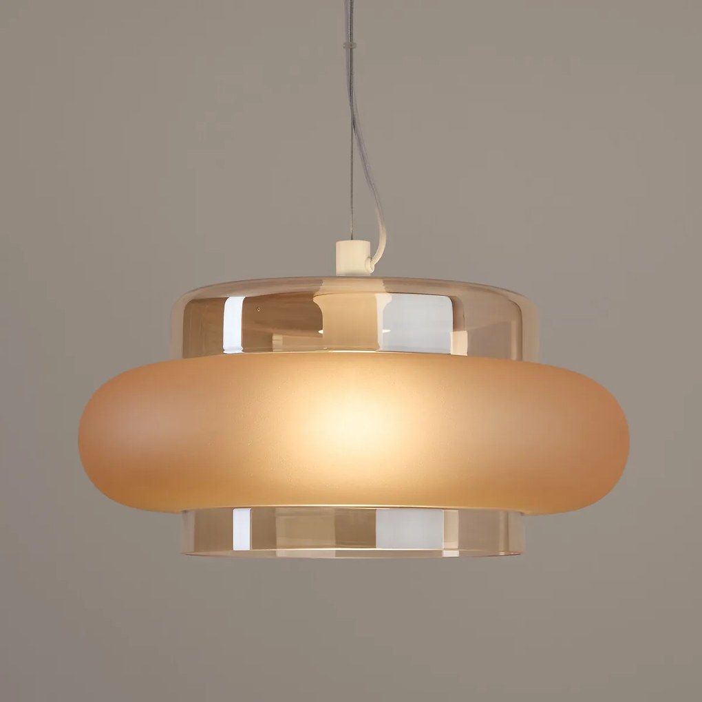 Hanglamp in gekleurd glasØ40 cm, Triana