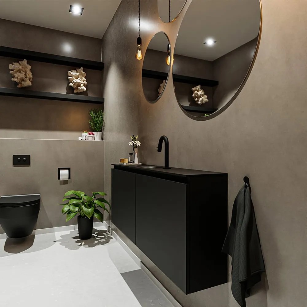 Mondiaz Ture 120cm toiletmeubel urban met wastafel urban midden 1 kraangat