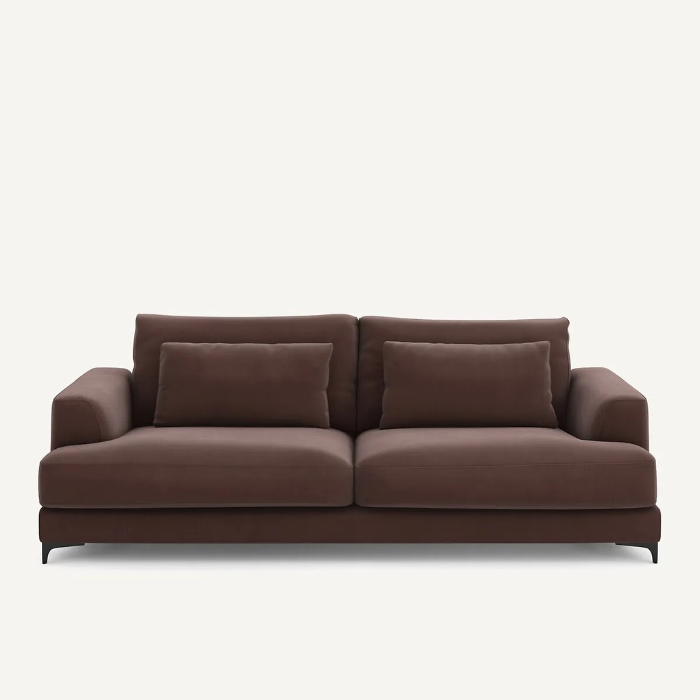 4-zits slaapbank in linnen fluweel, MARSILE