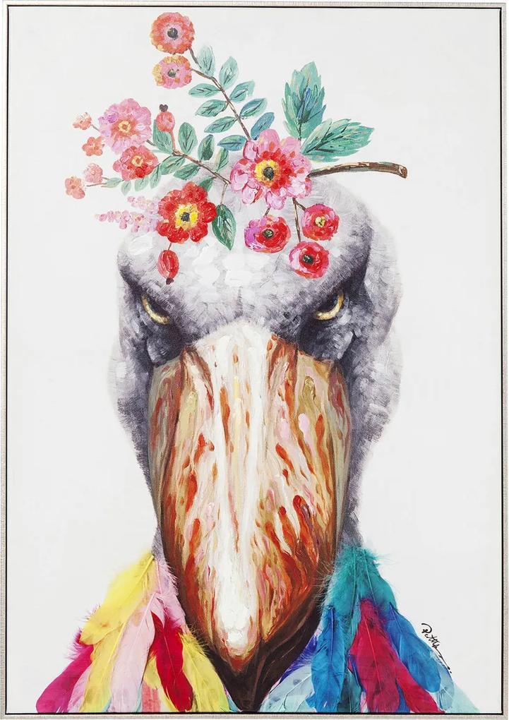 Kare Design Flowers Bird Schilderij