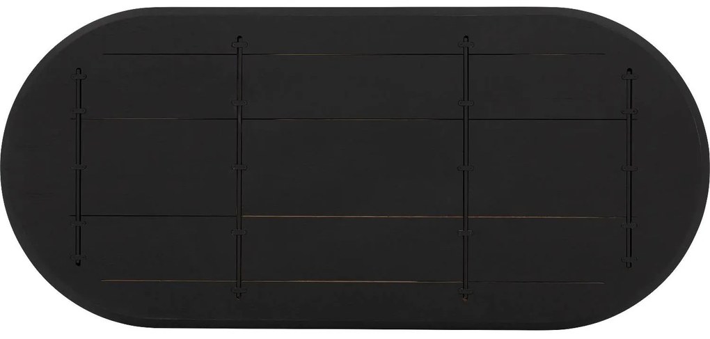 Goossens Excellent Eettafel Uniek, Semi rond 180 x 100 cm