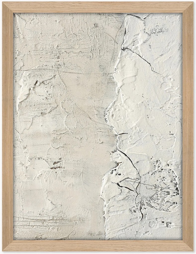 Handgeschilderd Ingelijst canvas White Surface