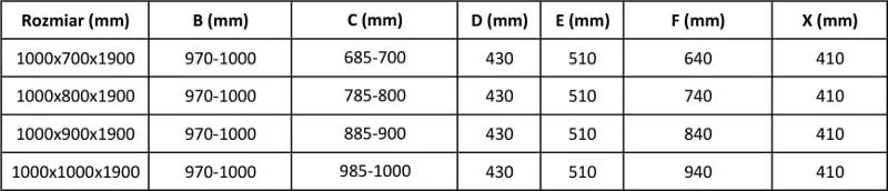 Mexen Apia schuifbare douchecabine 100 x 80 cm, transparant, chroom + Rio douchebak - 840-100-080-01-00-4510