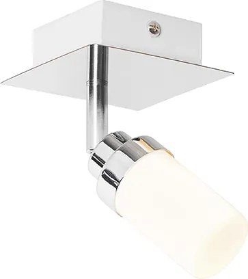 Moderne badkamer spot staal IP44 - Japie