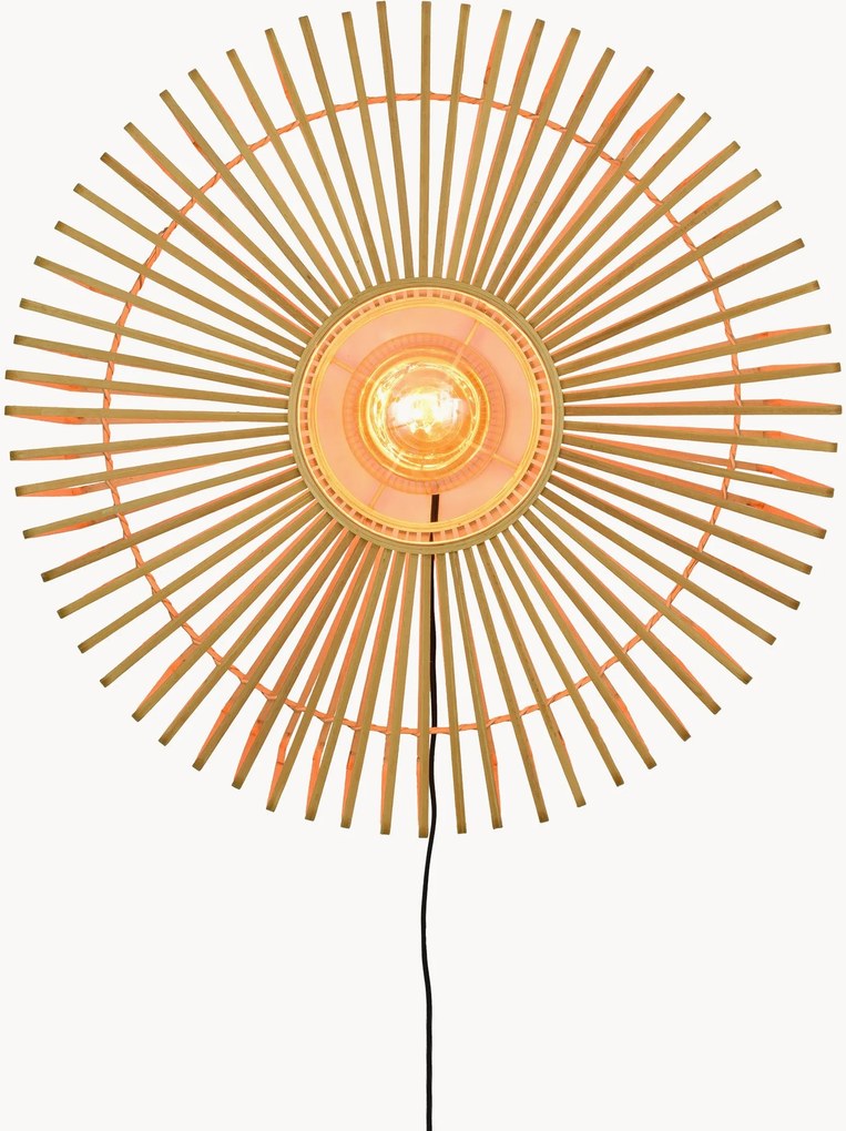 Wandlamp Bromo van bamboehout