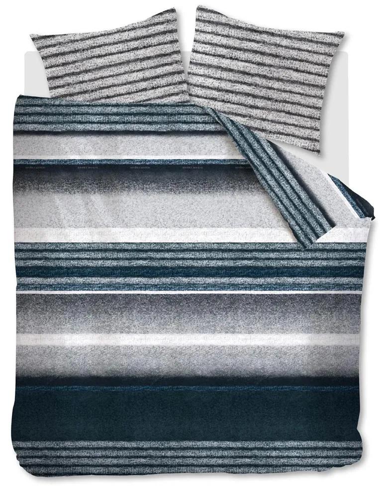 Rivièra Maison - RM Mohair Pillow Cover blue 60x70 - Kleur: blauw