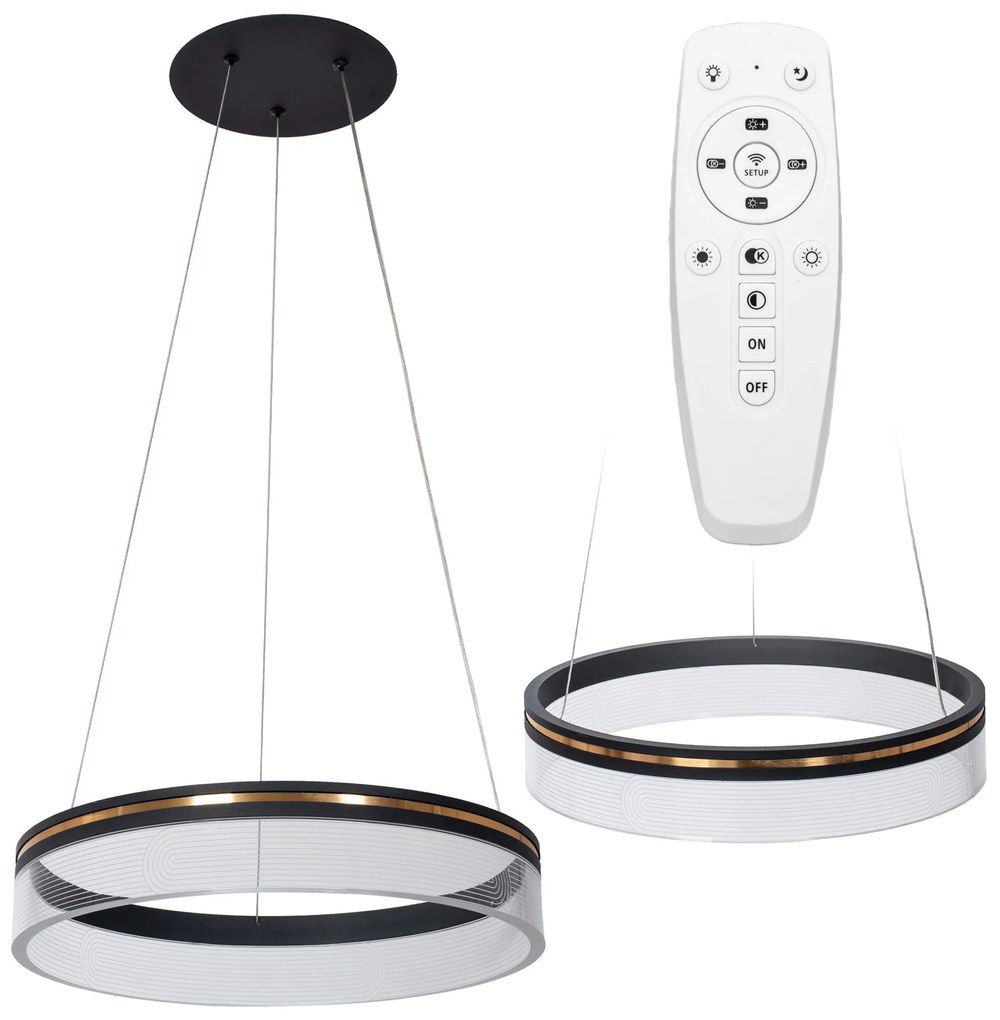 Hanglamp APP1191-CP 40cm Zwart