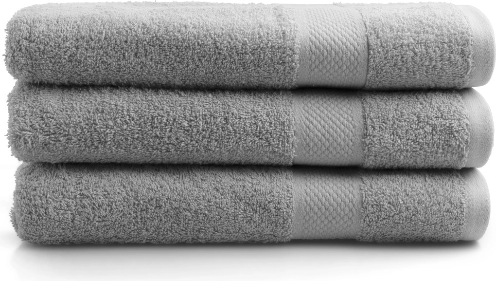 Handdoek Hotel Collectie - 70x140 - 3 stuks - licht grijs