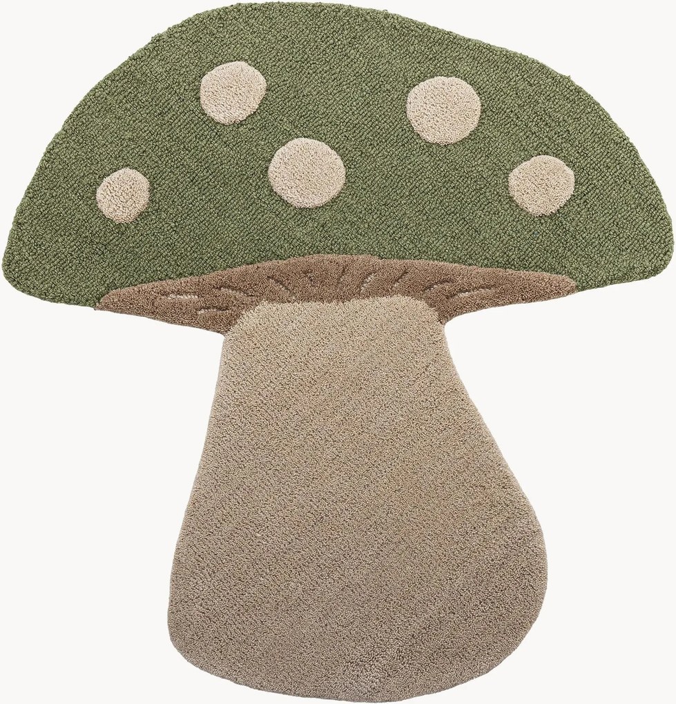 Kindervloerkleed Mushroom van wol
