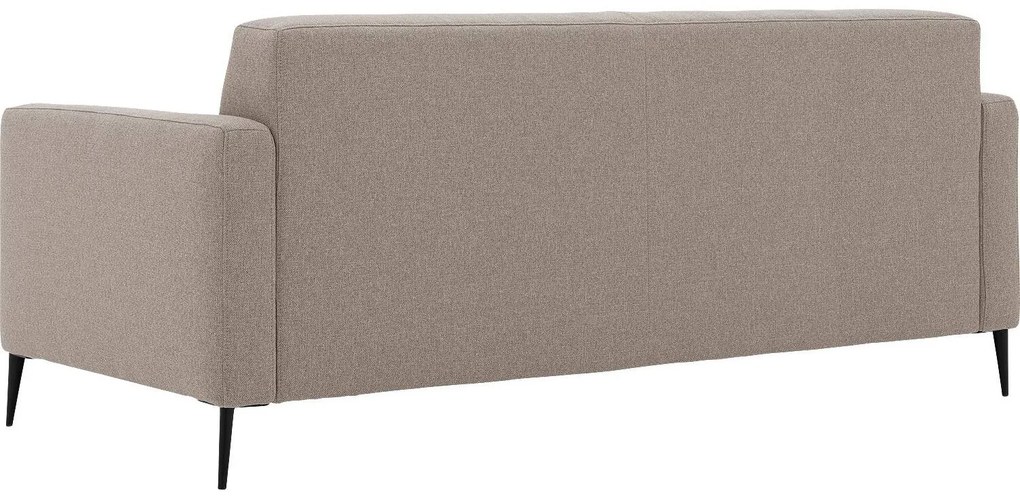 Goossens Key West grijs, stof, 3-zits, modern design