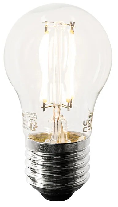 Smart buitenlamp met dimmer paal antraciet met smoke 80 cm incl. Wifi P45 - Malios E27 IP44 Buitenverlichting