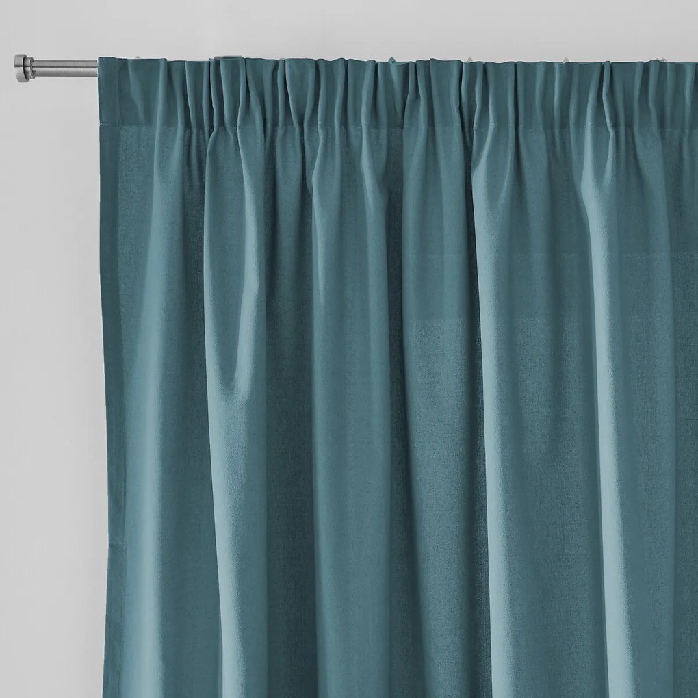 Puur katoenen gordijn, met aangerimpele bies en golf, Scenario