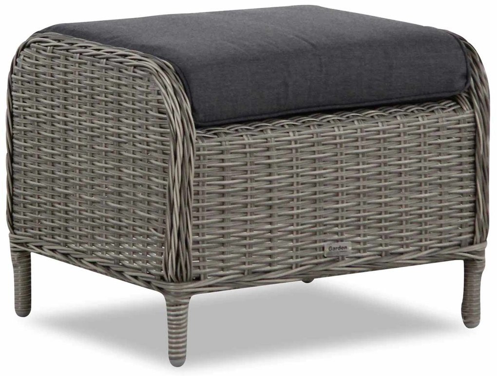 Bistroset 1 persoon Wicker Grijs Garden Collections New Castle