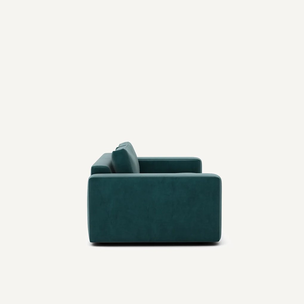 Compacte bank 3-zit in fluweel, Skander