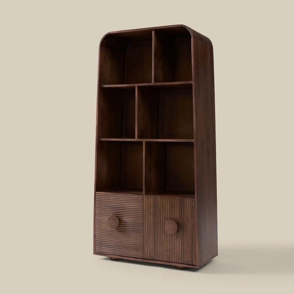 Open Kast Hoog Met Ronde Hoeken - 85x40x170cm.