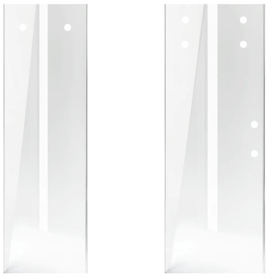 Saniclear Supreme glaswand voor douchedeur 110-120cm