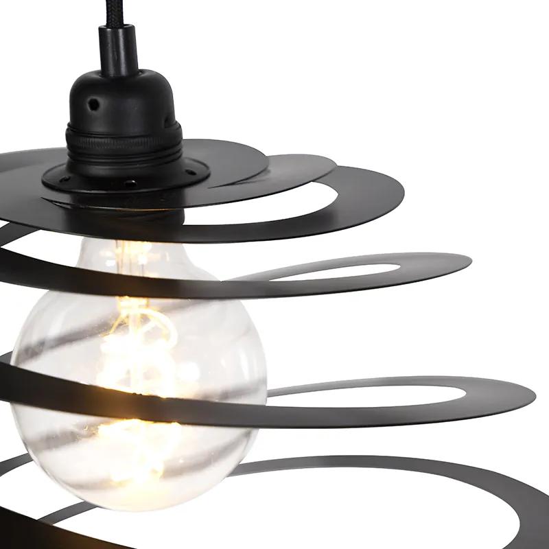 Eettafel / Eetkamer Design hanglamp 2-lichts met spiraal kap 50 cm - Scroll Design, Modern E27 rond Binnenverlichting Lamp