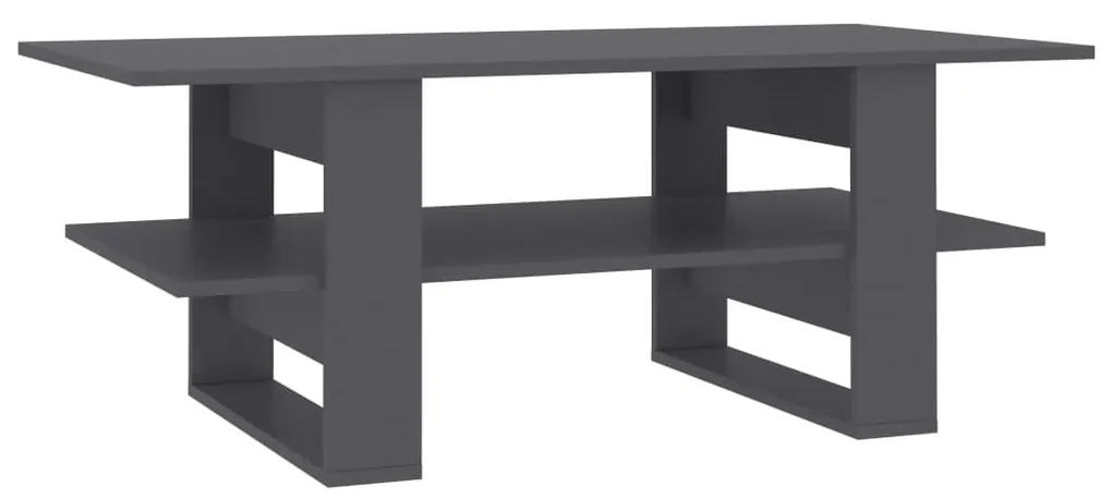 vidaXL Salontafel 110x55x42 cm bewerkt hout grijs