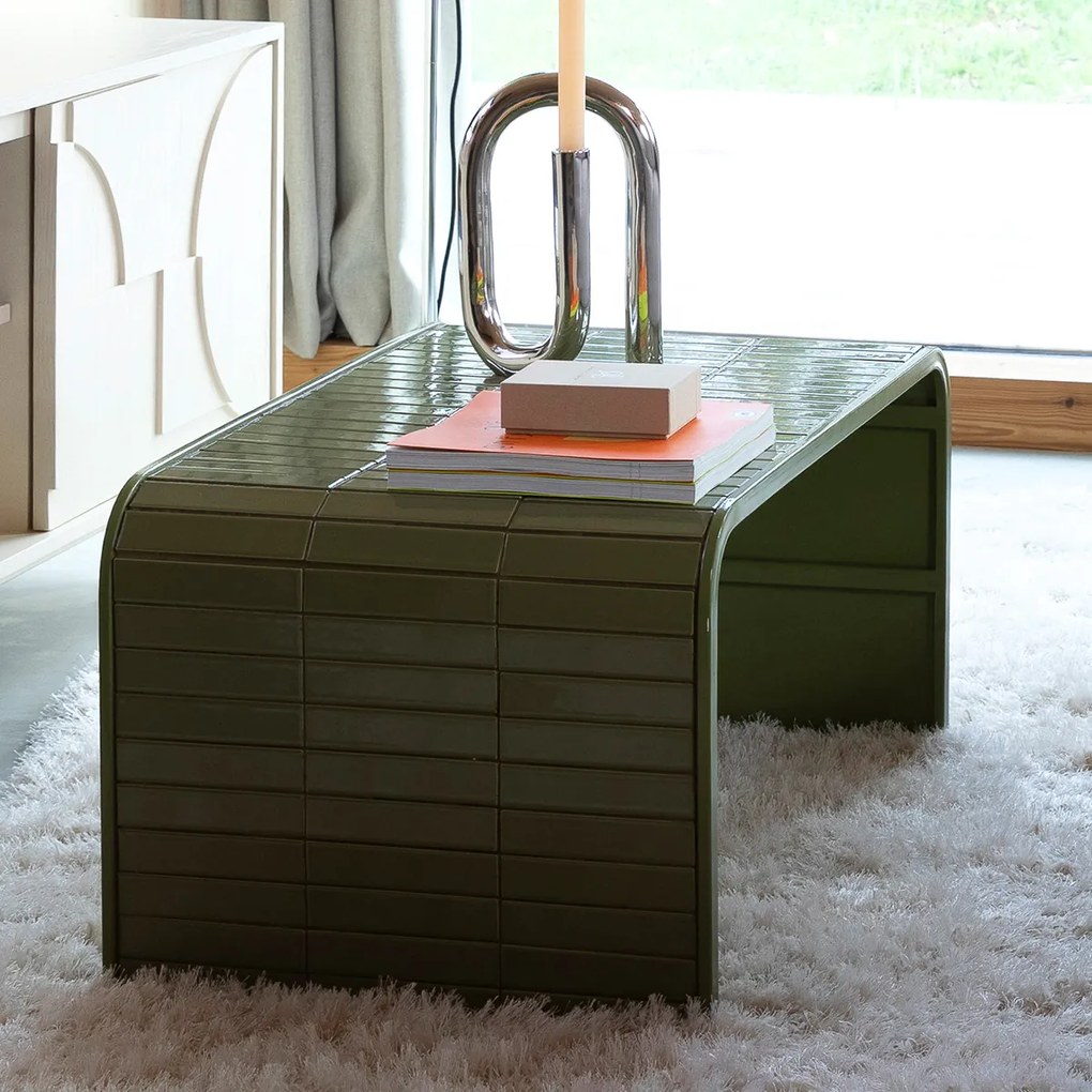 Zuiver Tiles Green Salontafel Met Tegeltjes Groen - 80 X 47cm.