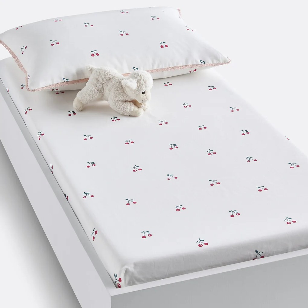 Hoeslaken in bio katoen, omslag 17 cm, Griotte