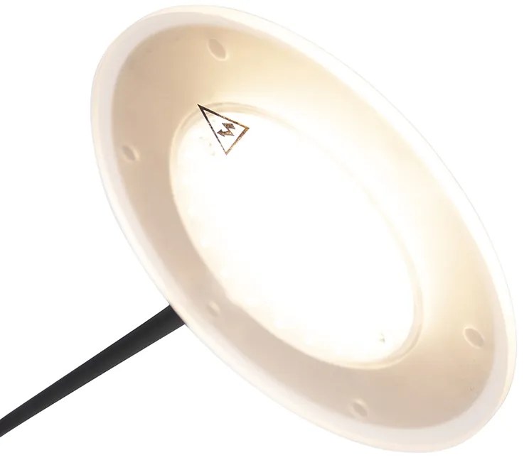 Moderne vloerlamp zwart incl. LED met leesarm - Ibiza