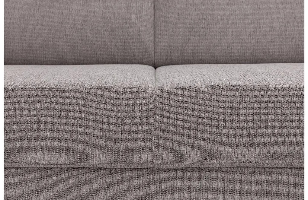 Goossens Basic Hoekbank Helsinki Incl. Hoofdsteun bruin, stof, 2-zits, modern design met ligelement links