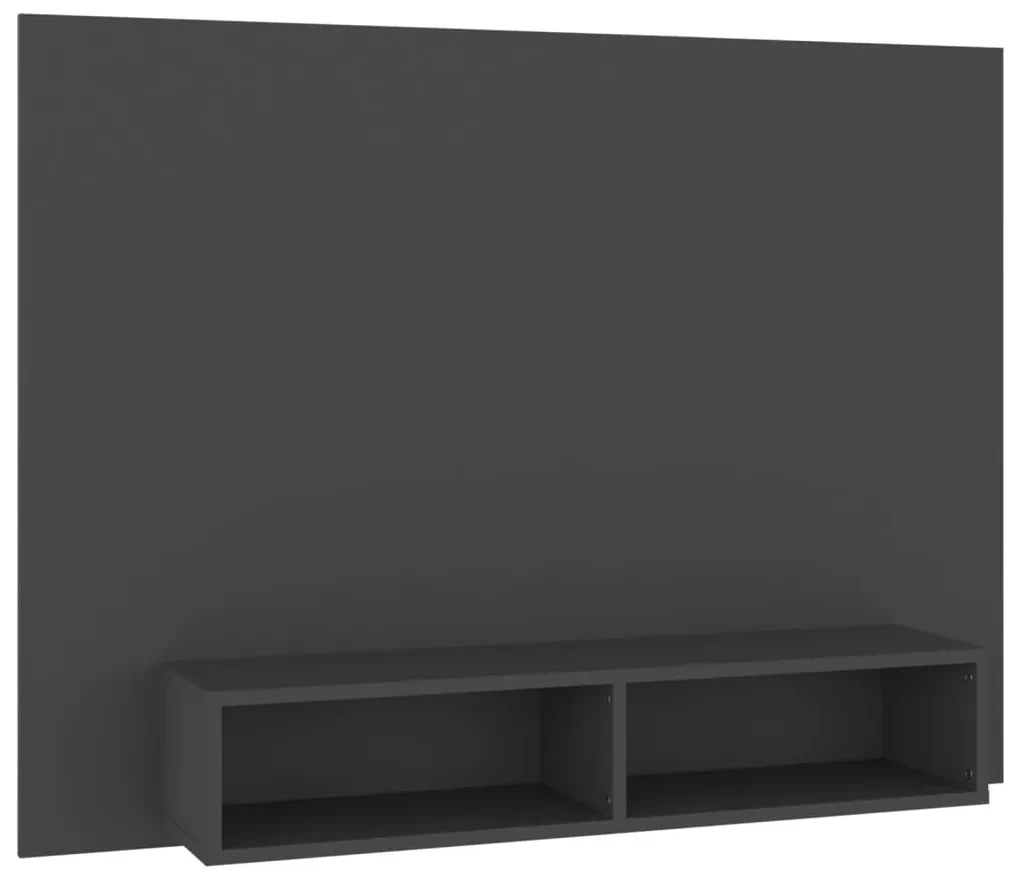 vidaXL Tv-wandmeubel 120x23,5x90 cm spaanplaat grijs